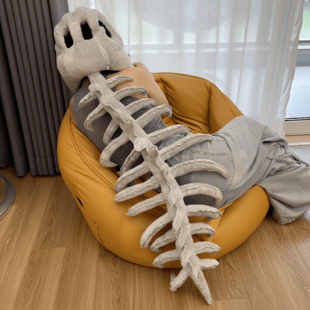 Ventayo – Dinosaur Skeleton Costume | Plush Kids Outfit with 3D Design | Perfect for Halloween and Themed Events