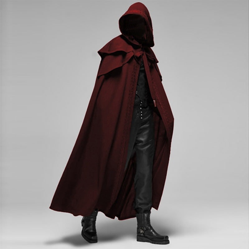 Ventayo – Dramatic Hooded Cape | Long Gothic Cape with Spacious Hood for Halloween Elegance