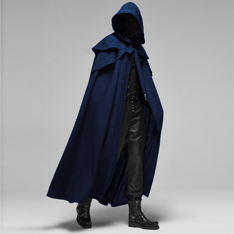 Ventayo – Dramatic Hooded Cape | Long Gothic Cape with Spacious Hood for Halloween Elegance