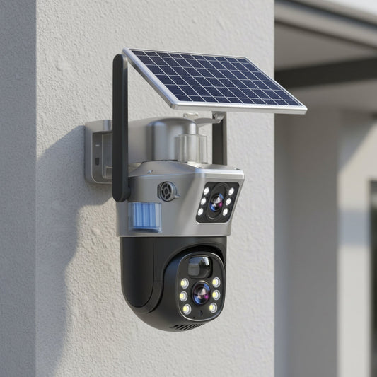 Ventayo – Wireless 4K Security Camera with Solar Panel & Smart Detection | 360° Panoramic View for Reliable Surveillance