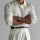 SUWON V-Neck Polo – Men’s Long Sleeve Tailored Fit Polo Shirt in Cotton-Viscose Blend