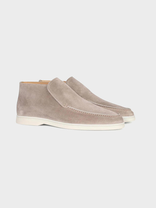 MONACO High Suede Loafers – Premium Men’s Suede Slip-On Dress Shoes with Breathable Interior