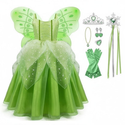 Ventayo – Enchanting Fairy Princess Costume Set for Girls with Accessories | Perfect for Halloween and Role Play
