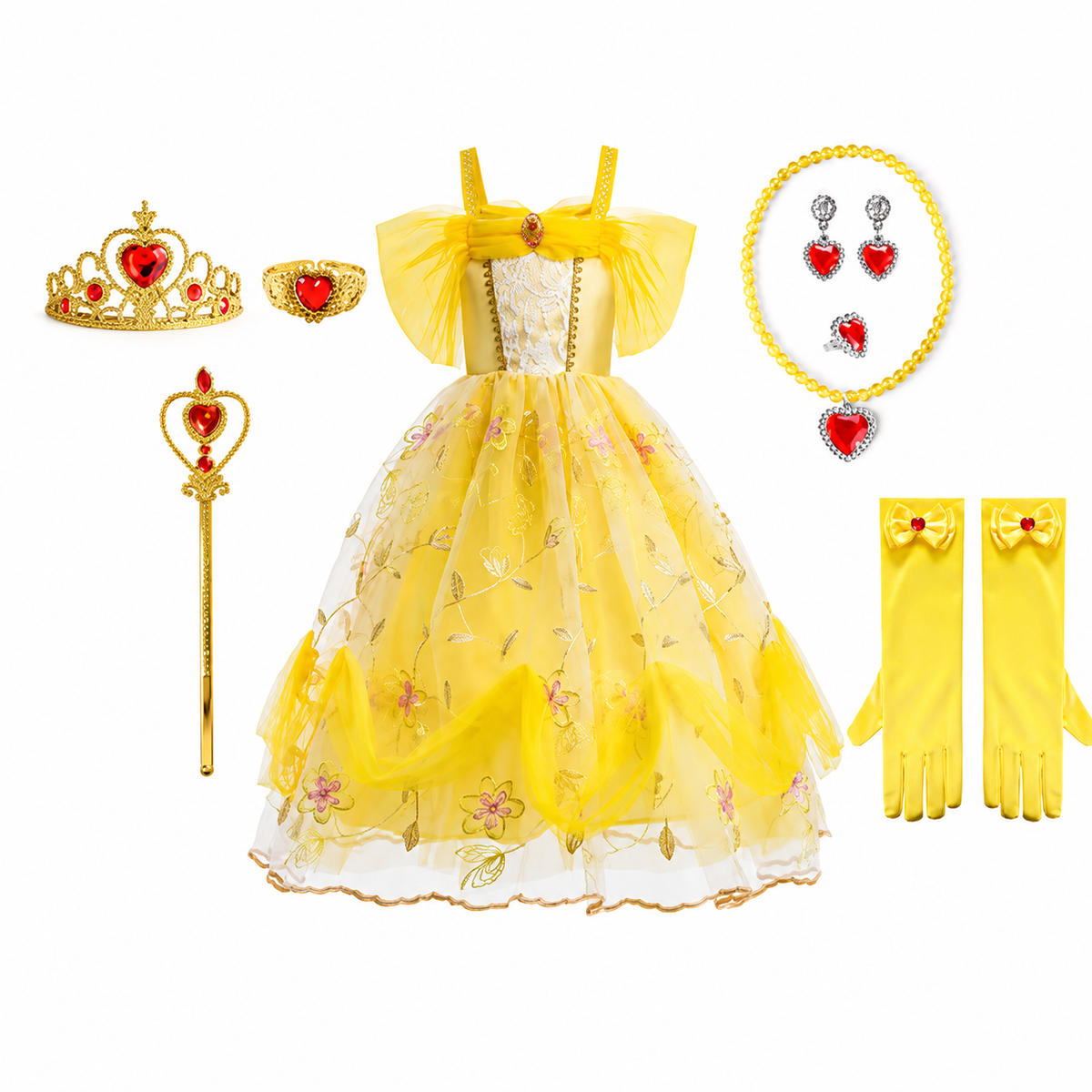 Enchanting Princess Costume Set for Girls with Accessories | Perfect for Magical Celebrations – Ventayo
