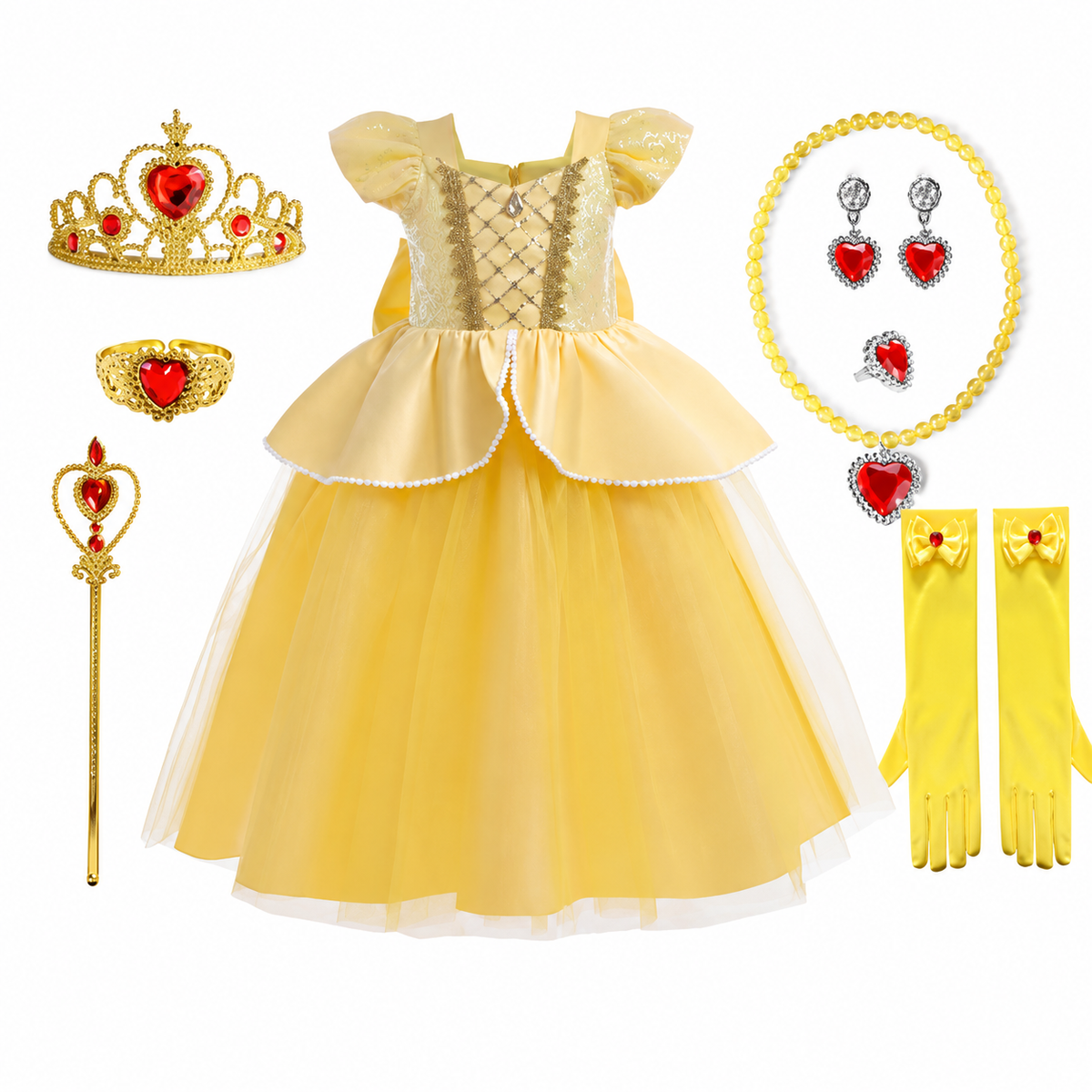 Enchanting Princess Costume Set for Girls with Accessories | Perfect for Magical Celebrations – Ventayo