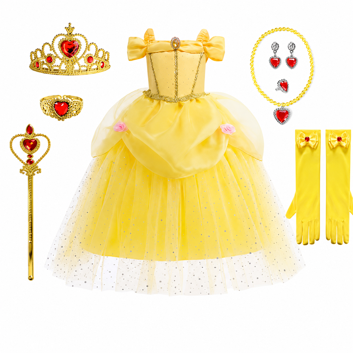 Enchanting Princess Costume Set for Girls with Accessories | Perfect for Magical Celebrations – Ventayo