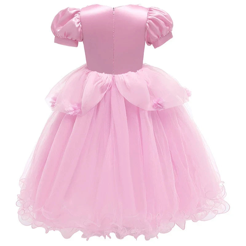 Ventayo – Enchanting Princess Dress | Girls' Lace Party Gown with Puff Sleeves | Perfect for Halloween and Special Events