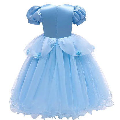 Ventayo – Enchanting Princess Dress | Girls' Lace Party Gown with Puff Sleeves | Perfect for Halloween and Special Events