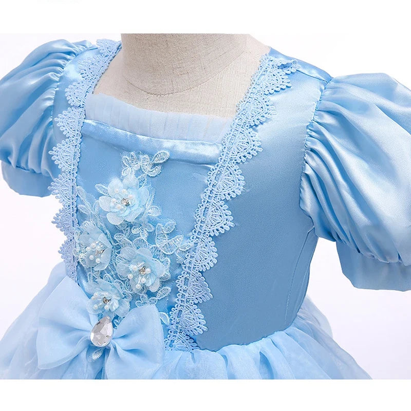 Ventayo – Enchanting Princess Dress | Girls' Lace Party Gown with Puff Sleeves | Perfect for Halloween and Special Events