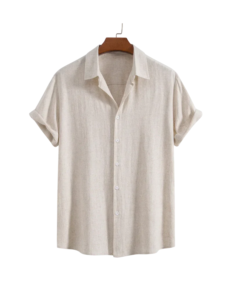 Marbella Oro Men’s Summer Outfit Set – Lightweight Shirt & Cotton-Linen Trousers