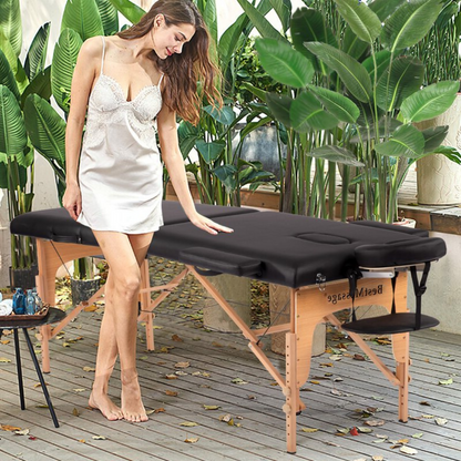 Adjustable Massage Table Bed with Free Carry Case – Portable & Foldable Design