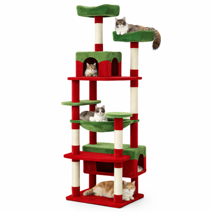 Ventayo – Cat Tree for Large Cats with Spacious Condo & Sisal Scratching Posts | Ultimate Relaxation for Indoor Play