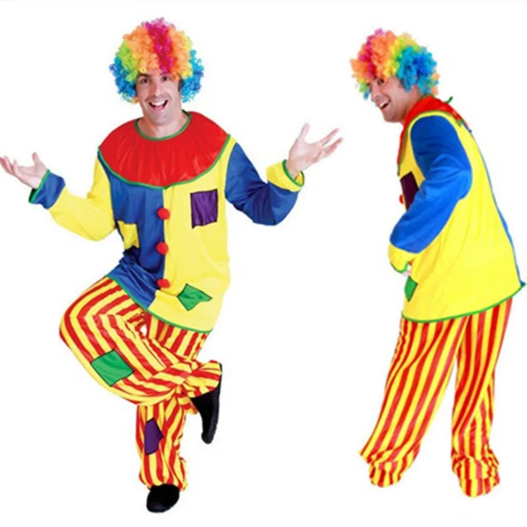 Ventayo – Festive Clown Costume | Colorful Circus Outfit with Easy Movement | Perfect for Halloween and Themed Parties