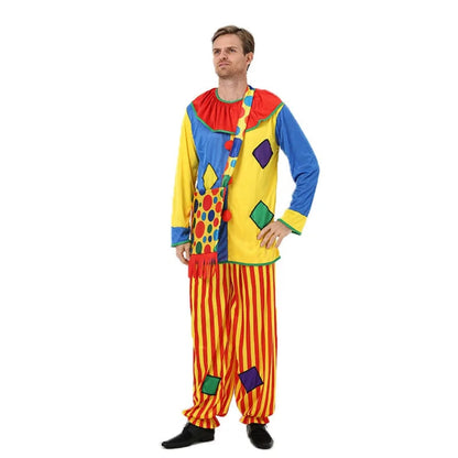 Ventayo – Festive Clown Costume | Colorful Circus Outfit with Easy Movement | Perfect for Halloween and Themed Parties