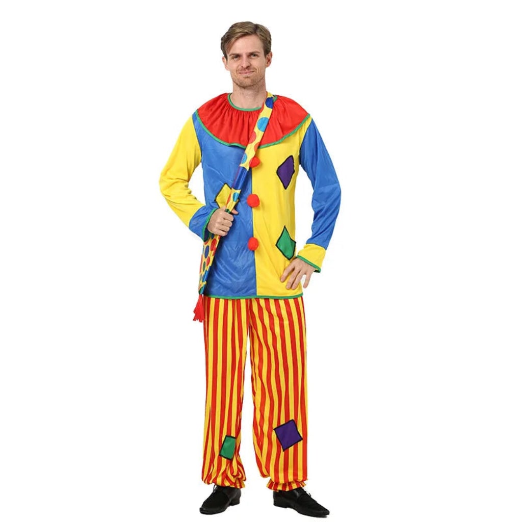 Ventayo – Festive Clown Costume | Colorful Circus Outfit with Easy Movement | Perfect for Halloween and Themed Parties