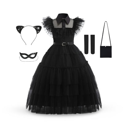 Ventayo – Festive Princess Dress | Layered Halloween Costume for Kids & Teens | Perfect for Parties and Themed Celebrations