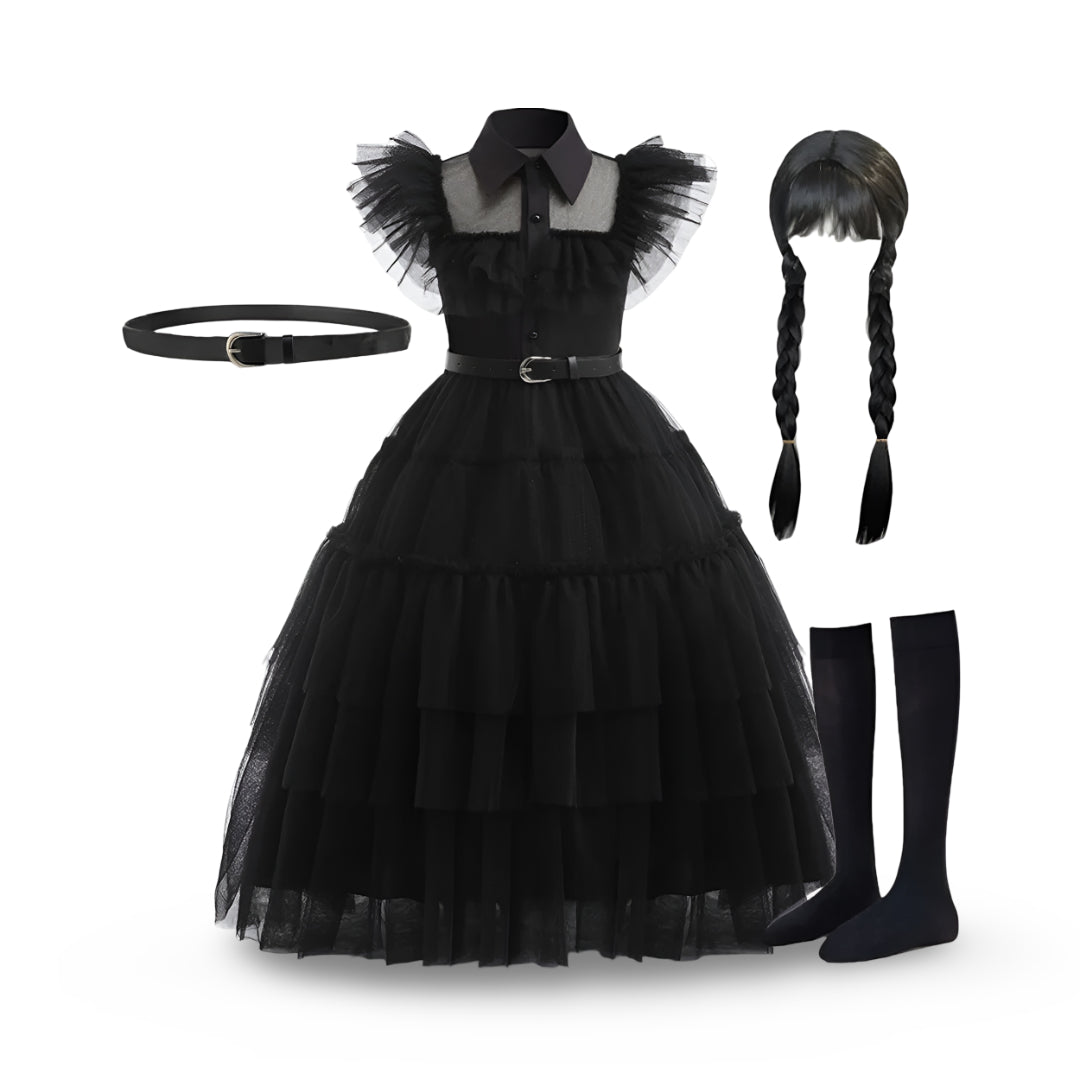 Ventayo – Festive Princess Dress | Layered Halloween Costume for Kids & Teens | Perfect for Parties and Themed Celebrations