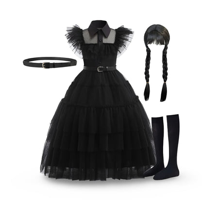 Ventayo – Festive Princess Dress | Layered Halloween Costume for Kids & Teens | Perfect for Parties and Themed Celebrations