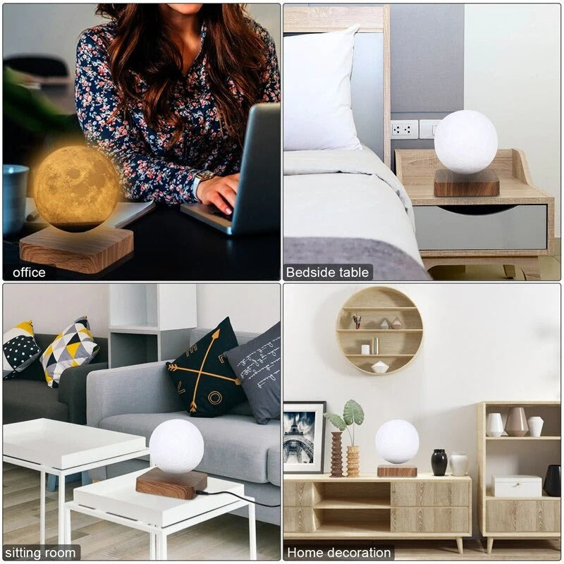 Floating moon lamp