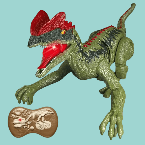 Remote Control Dinosaur Toy – Realistic RC Velociraptor T-Rex with Sounds, Lights & Movements