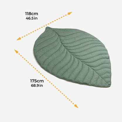 Leaf Shape Human Mat Dog Blanket