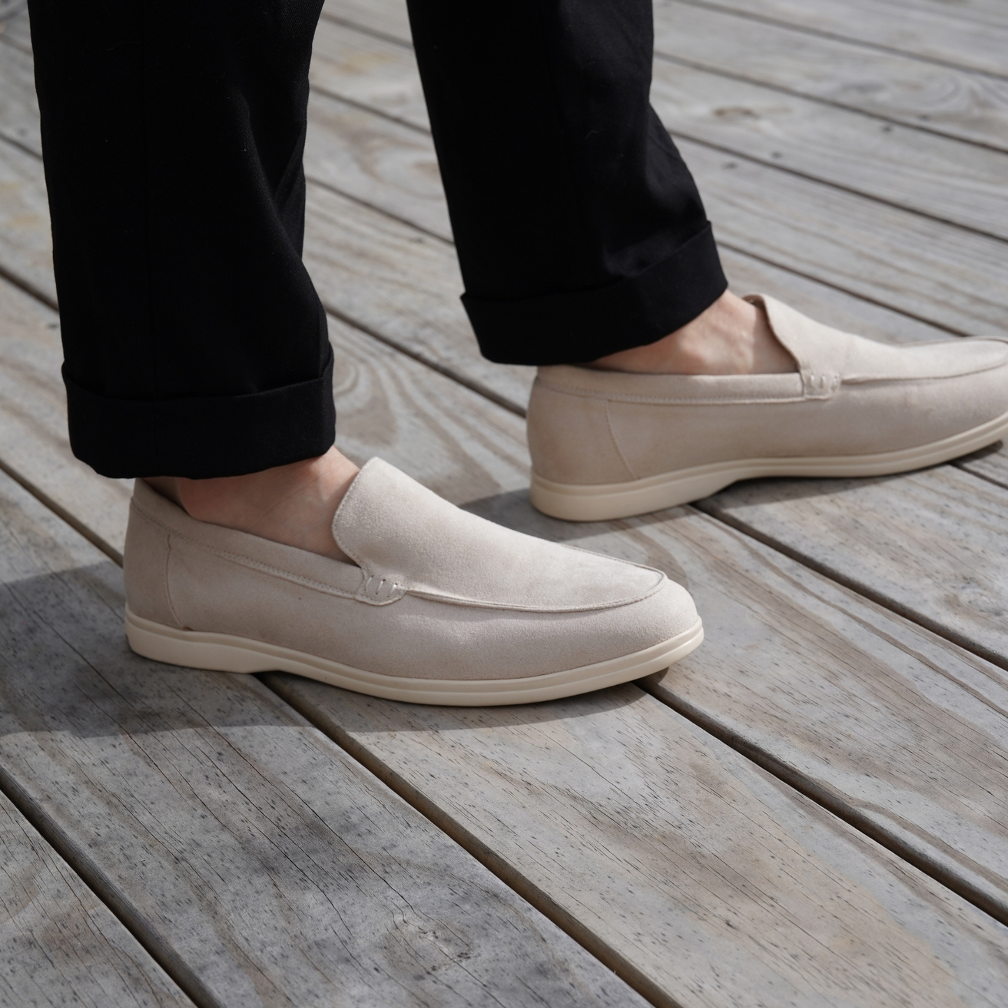 Antonio Suede Loafers – Premium Faux Suede, Lightweight & Versatile Men's Dress Shoes