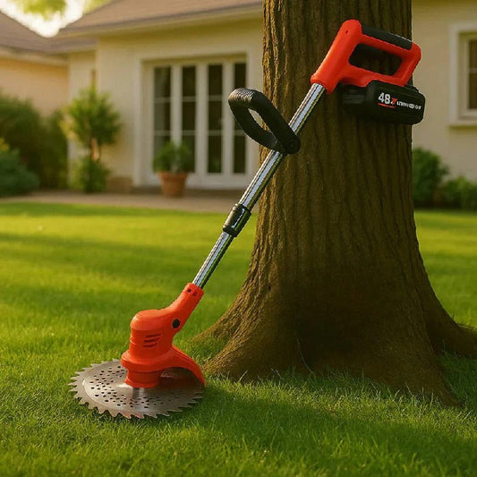 Ventayo – 21V Cordless Brush Cutter with Adjustable Handle & 90° Rotatable Head for Effortless Trimming