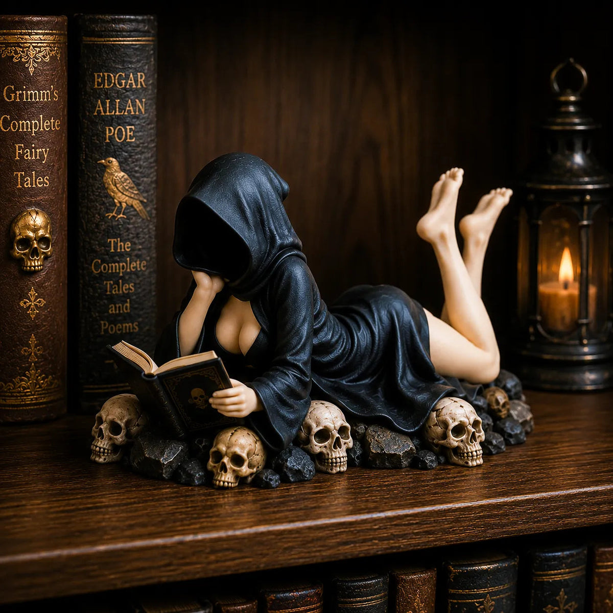Dark Academia Bookshelf Ornament – Ventayo