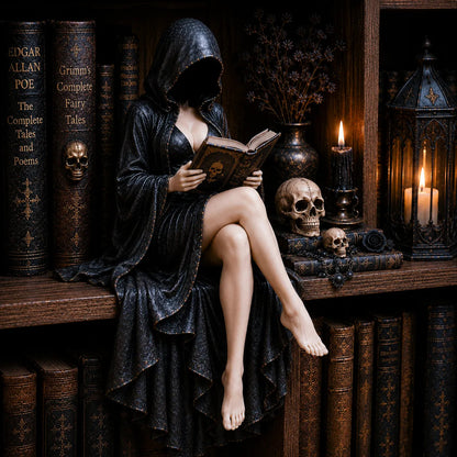 Dark Academia Bookshelf Ornament – Ventayo