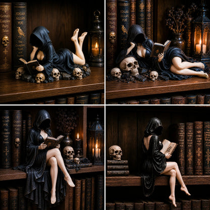 Dark Academia Bookshelf Ornament – Ventayo