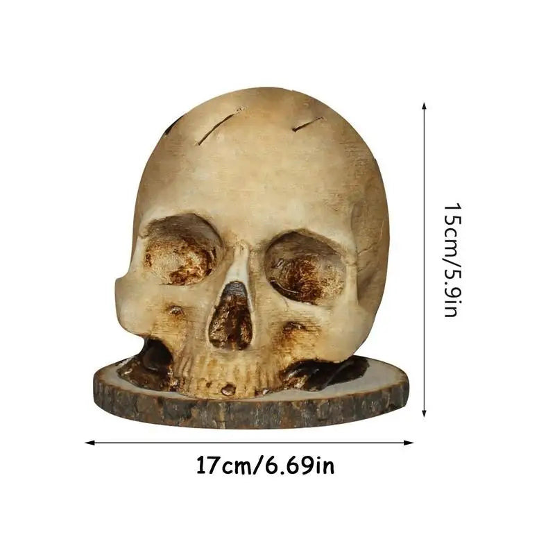 Gothic Culinary | Skull Knife Holder with Hand-Painted Design | Unique Storage Solution for Kitchen Decor – Ventayo