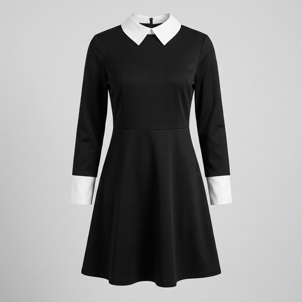 Gothic Dress Cosplay Outfit Set with Wig Options for Dark Themed Events – Ventayo