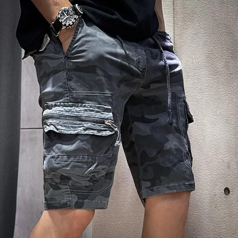 Mens Camouflage Cargo Shorts