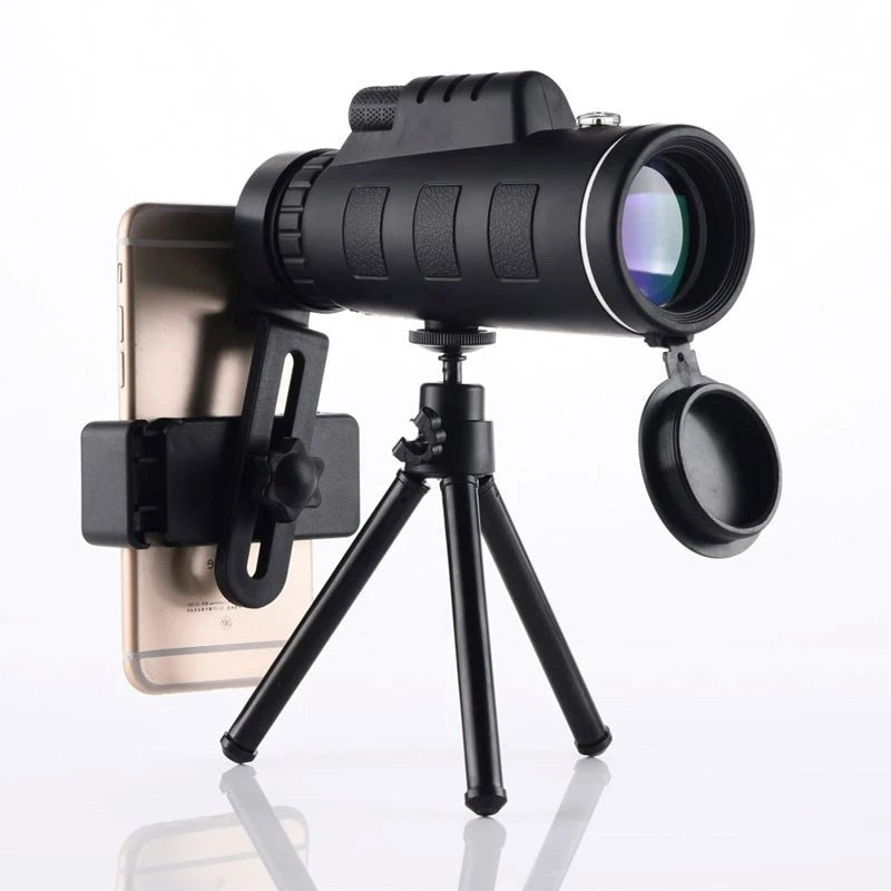 10X Starscope HD Monocular - High Power Monocular With Smartphone Holder & Tripod