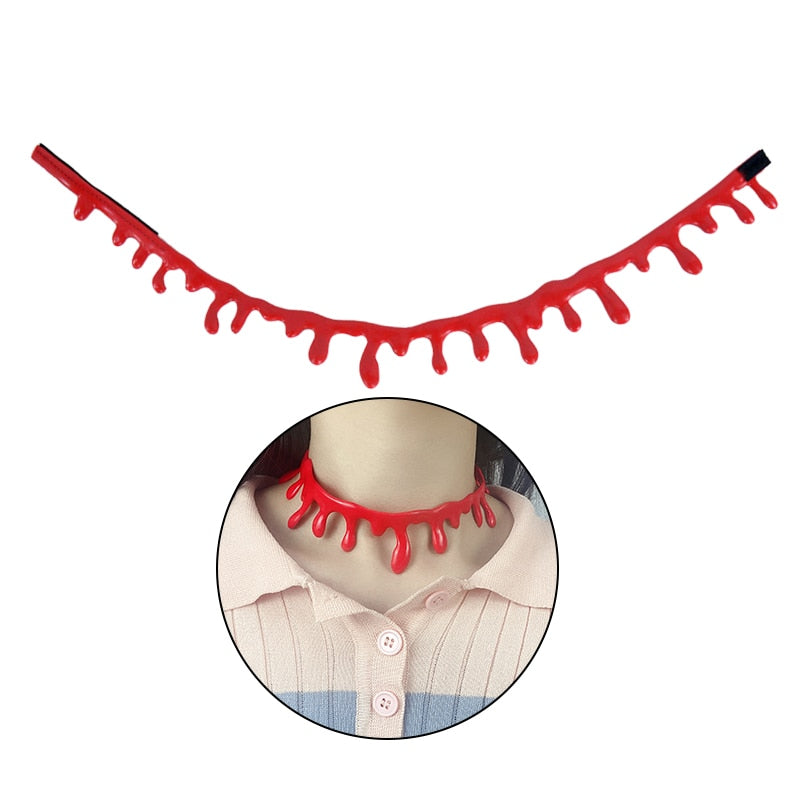Fake Blood Drip Halloween Necklaces – Ventayo