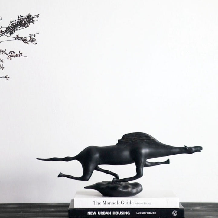 Black Horse Sculpture