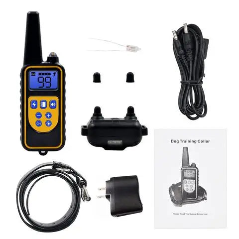 Collar eléctrico para perros Collar de entrenamiento para perros Recargable con pantalla LCD para collar de entrenamiento para mascotas de todos los tamaños