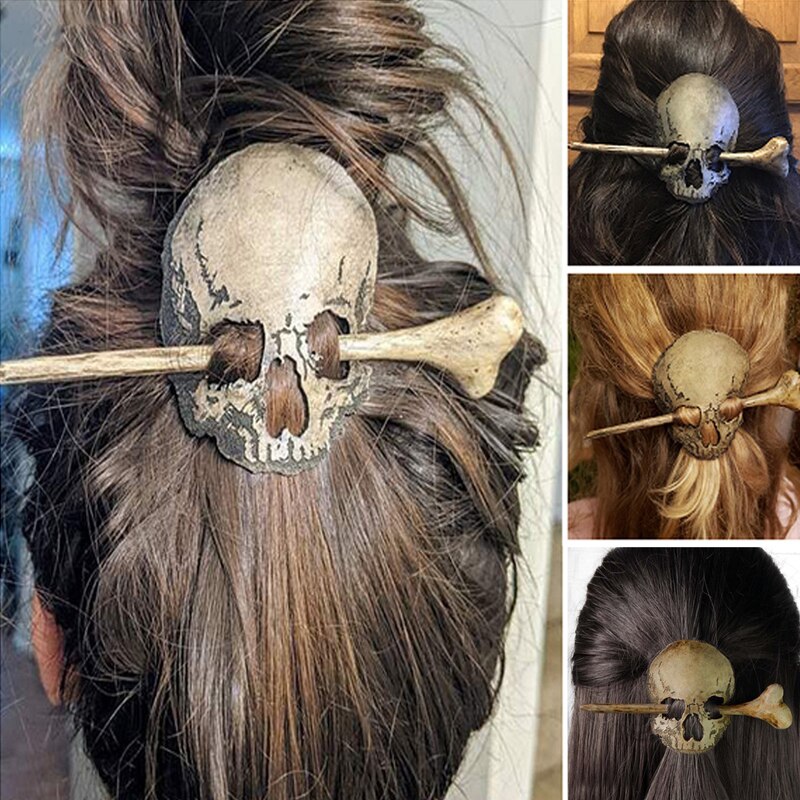 Retro Punk Metal Skull Hair Clips – Ventayo