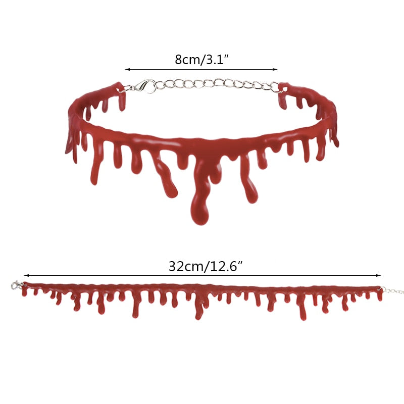 Fake Blood Drip Halloween Necklaces – Ventayo