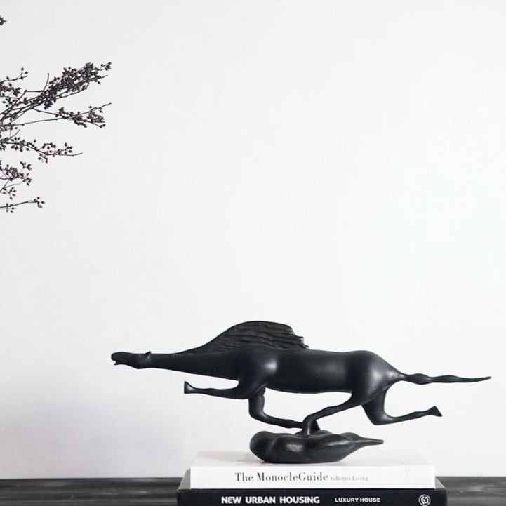 Black Horse Sculpture