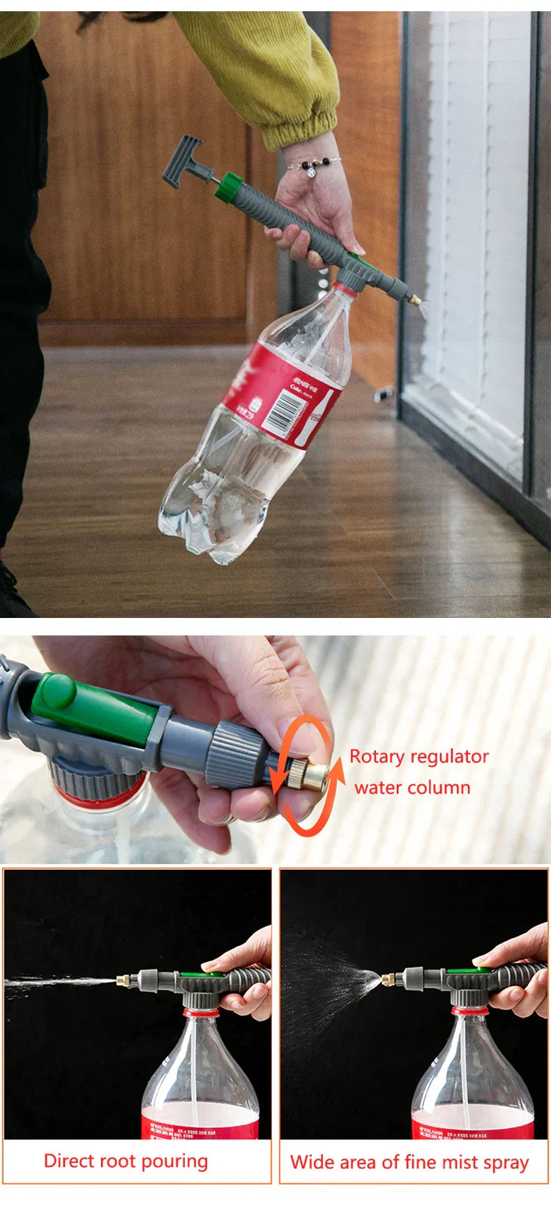 Adjustable Garden Watering Spray Nozzle