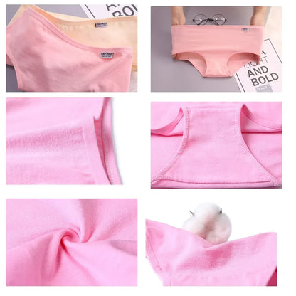 7Pcs/Lot Plus Size Underwear Panties Cotton Girl Briefs Sexy Lingeries