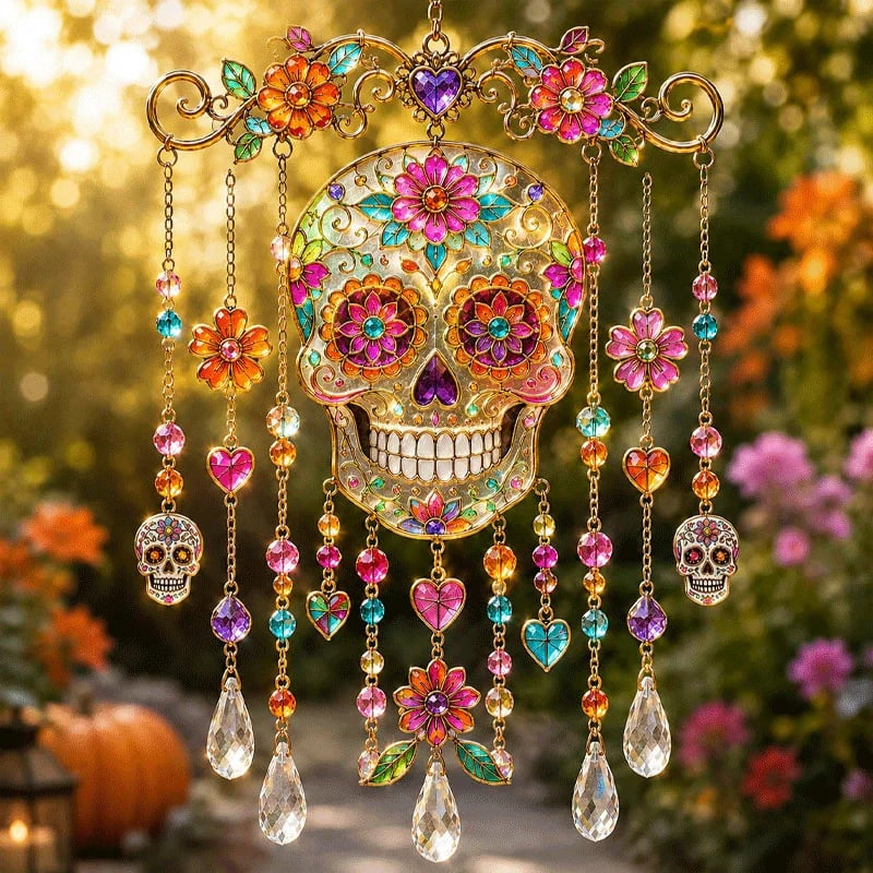 Halloween-Themed Wind Chime Rainbow Garden Decor – Ventayo