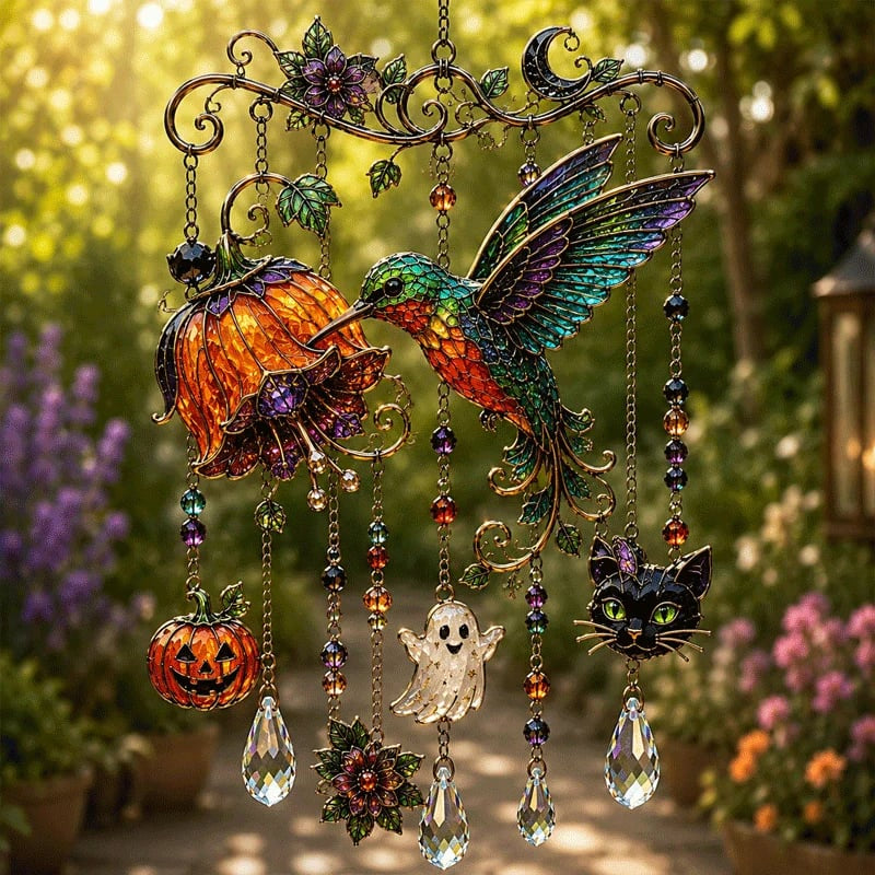 Halloween-Themed Wind Chime Rainbow Garden Decor – Ventayo