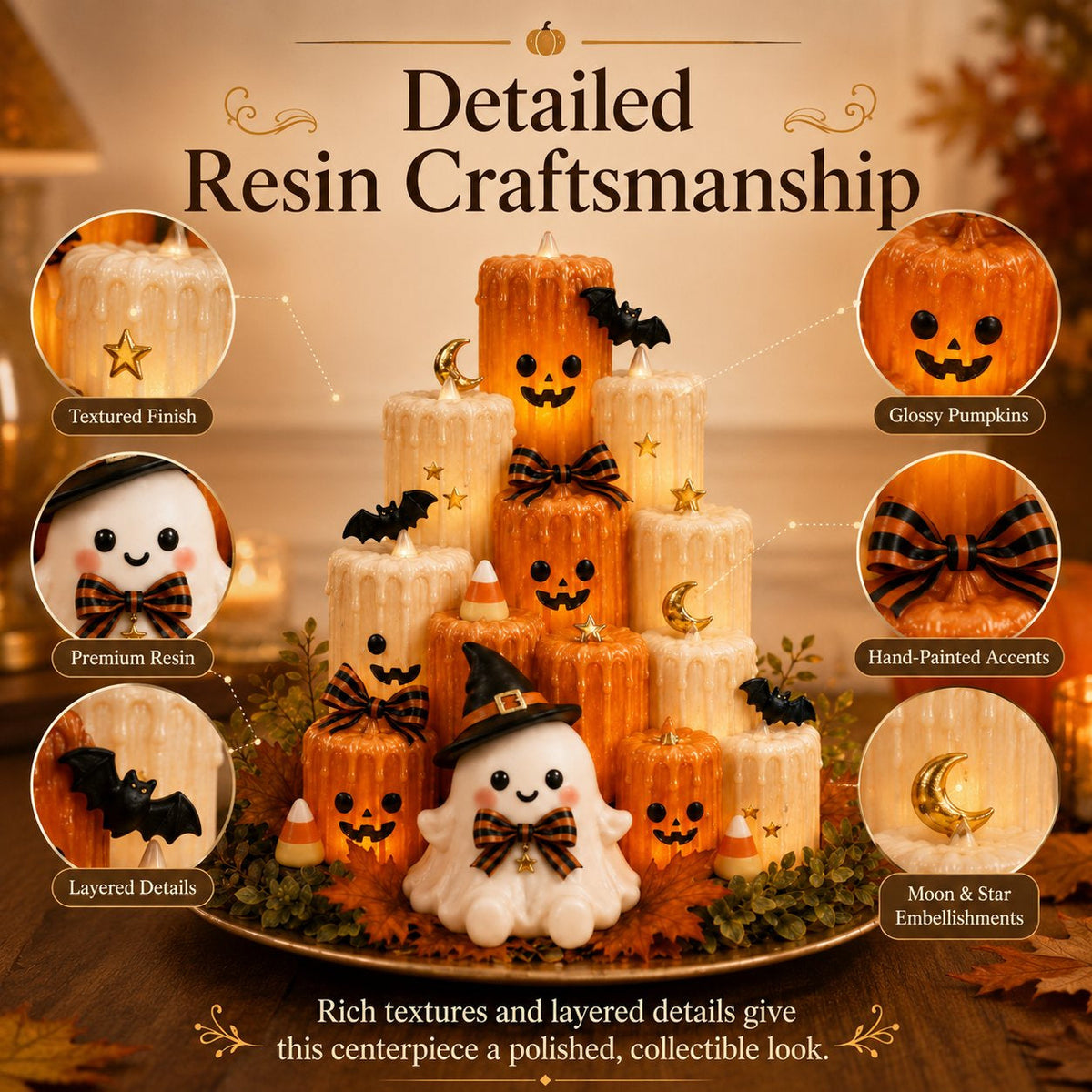 Halloween Pumpkin Candle Holder Decoration – Ventayo