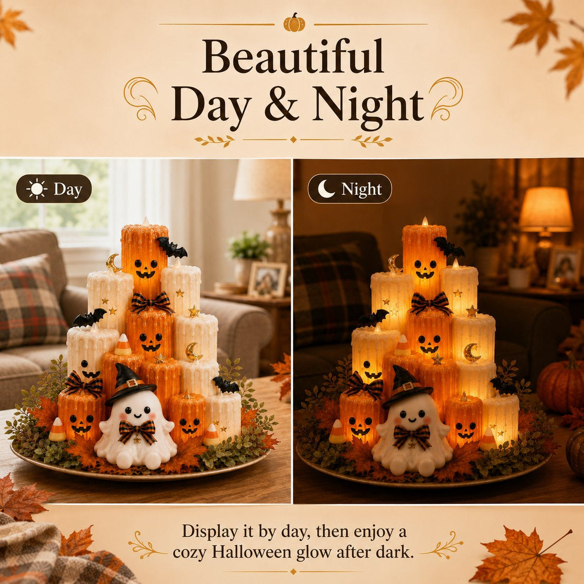 Halloween Pumpkin Candle Holder Decoration – Ventayo