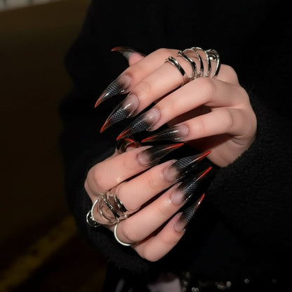Ventayo – Halloween Glam | Reusable Press-On Nails with Claw Shape Design | Perfect for Costume Parties