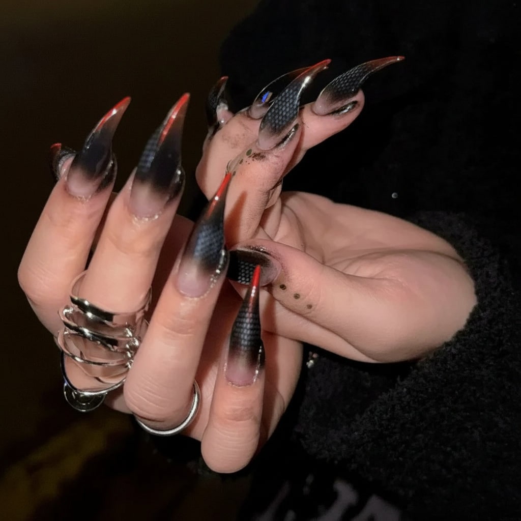 Ventayo – Halloween Glam | Reusable Press-On Nails with Claw Shape Design | Perfect for Costume Parties