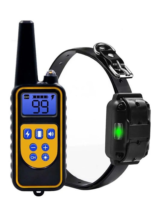 Collier pour chien Collier de dressage électrique pour chien Rechargeable Affichage LCD pour collier de dressage pour animaux de toutes tailles