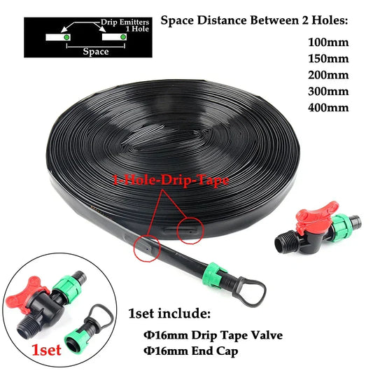 16mm Micro Irrigation Drip Tape – 20M / 50M / 100M